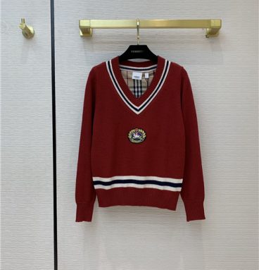 burberry embroidered sweater