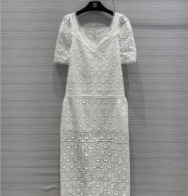 chanel embroidered dress