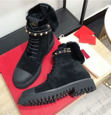 Valentino motorcycle wool boots