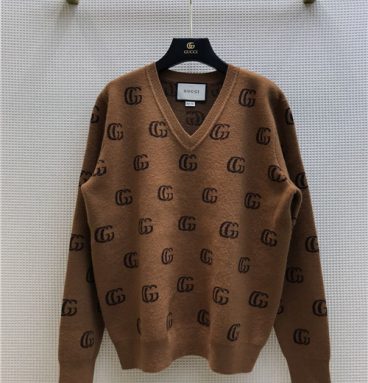 gucci GG brown sweater