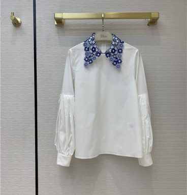 dior embroidered shirt