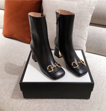 gucci ankle black boots