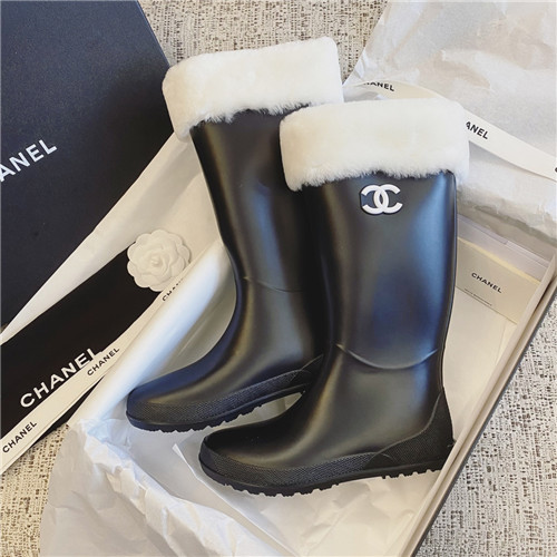 chanel snow long boots
