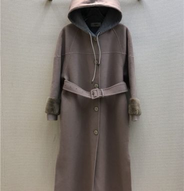 fendi cashmere hooded coat