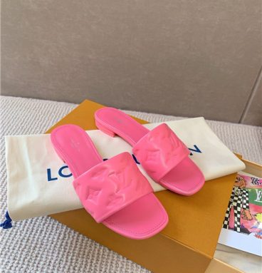louis vuitton lv slippers womens pink