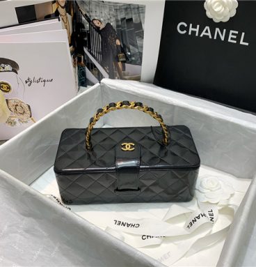 chanel vintage cosmetic bag black