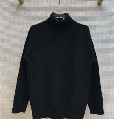 fendi logo turtleneck sweater