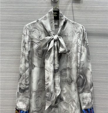Chanel printed silk shirt