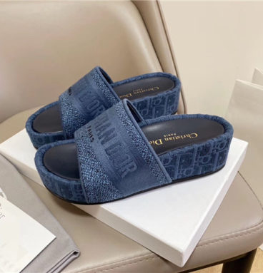 Dior platform slippers
