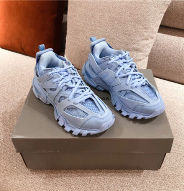 balenciaga track 3.0 blue sneaker women