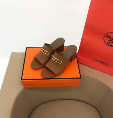 hermes lady slippers sandals