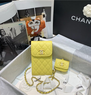 chanel chain mobile phone bag
