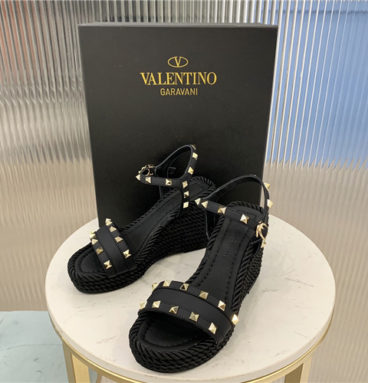 valentino garavani braided sandals