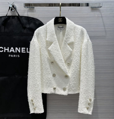 chanel double breasted coat