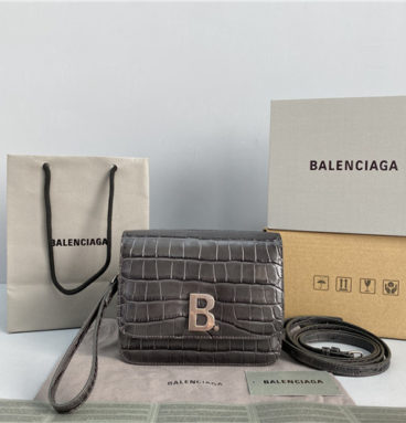 Balenciaga B Leather Shoulder Bag