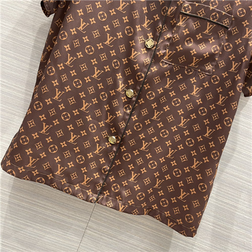 Louis Vuitton Black Monogram Silk Escale Pajama Set Size 38/36 – Mine &  Yours