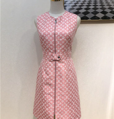 lv pink sleeveless dress