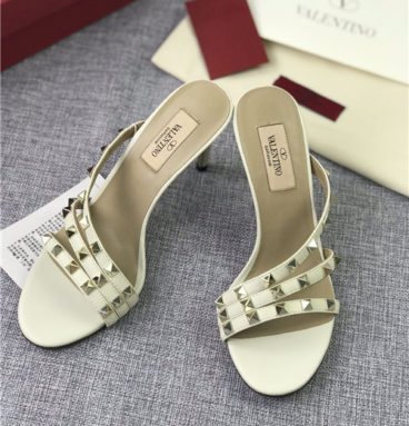 valentino studded slippers sandals