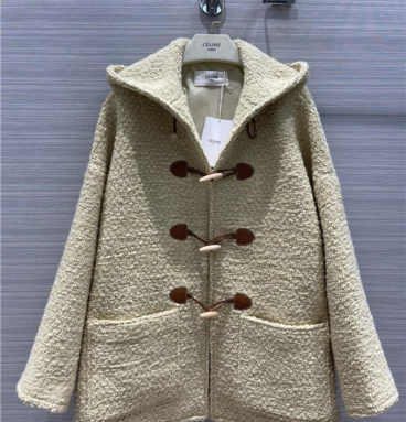 celine hooded coat jacket