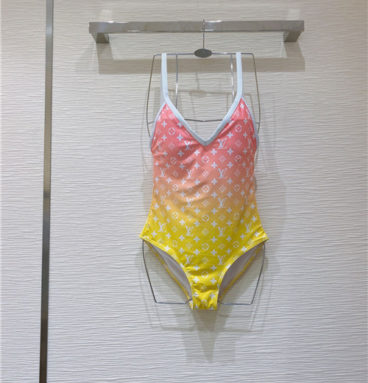 lv logo vacation swimsuit