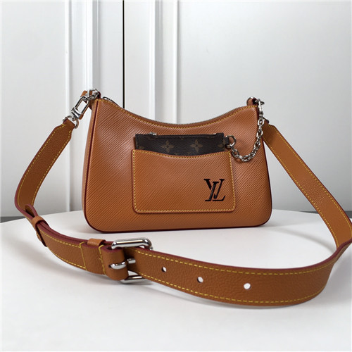 Marelle leather handbag Louis Vuitton Brown in Leather - 28289683