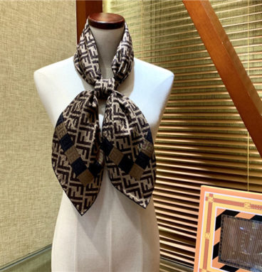 fendi silk scarf womens