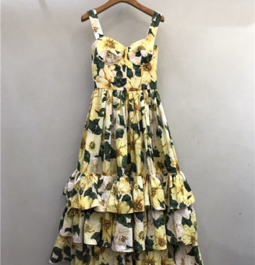 dior flower suspender dress