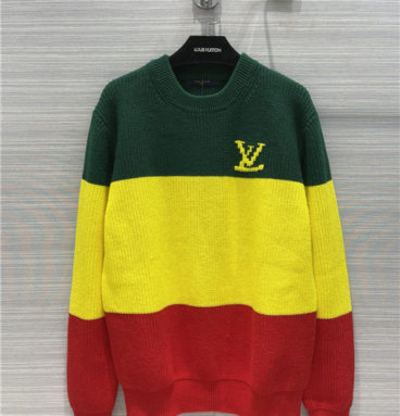 lv Mali flag traffic light knitted sweater