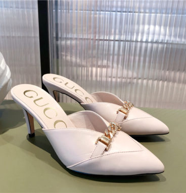 gucci high heel sandals slippers