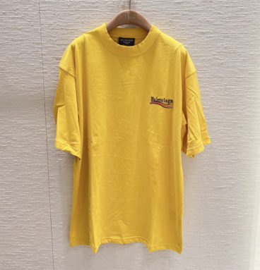 balenciaga yellow t shirt