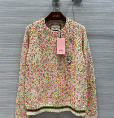 gucci embroidered sweater