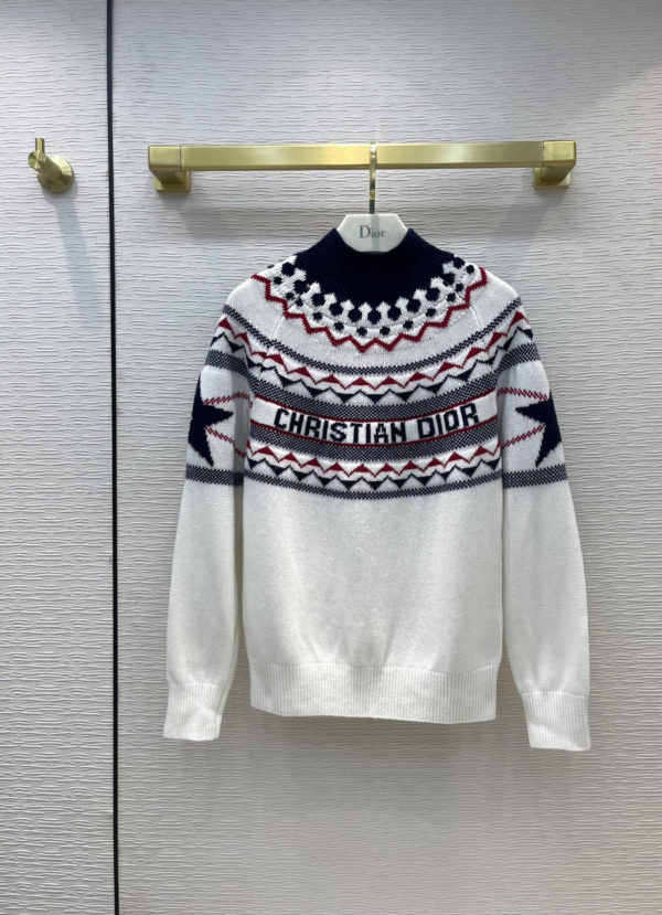 dior turtleneck knitted sweater