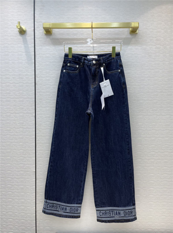 dior straight-leg jeans
