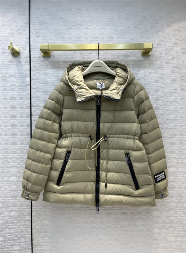 burberry hooded short down jacket