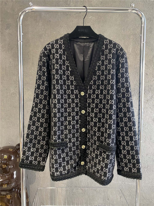 gucci gg knitted cardigan