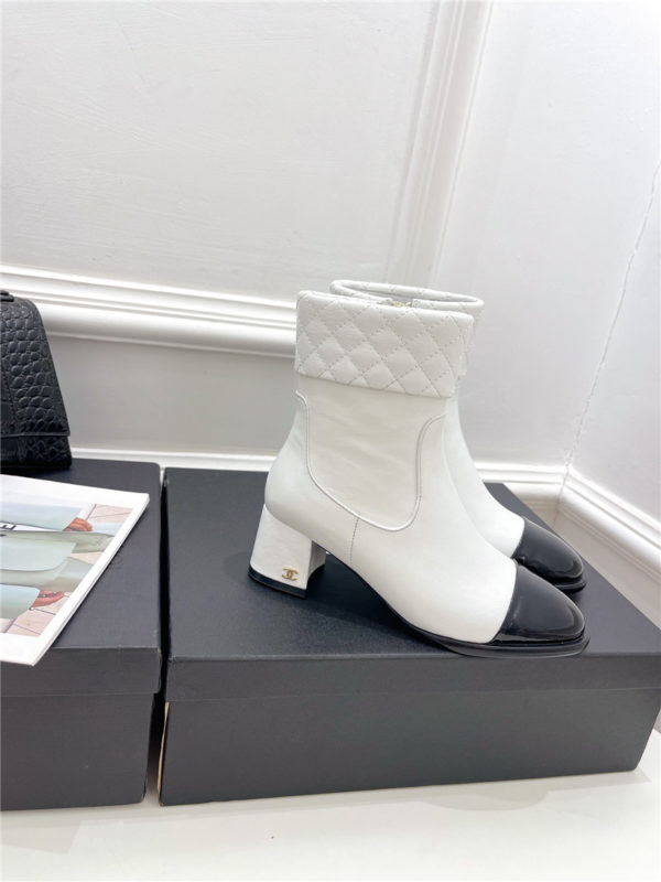Chanel rhombus ankle boots