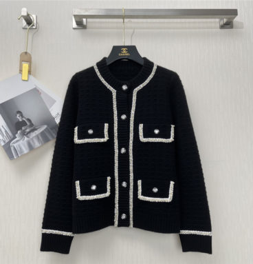 chanel thick cashmere cardigan