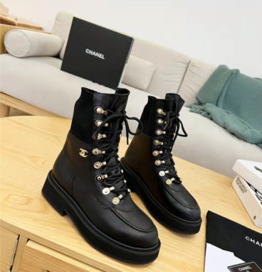 chanel coco tall boots