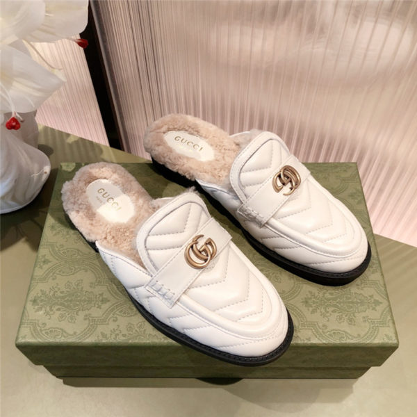 gucci gg wool slippers