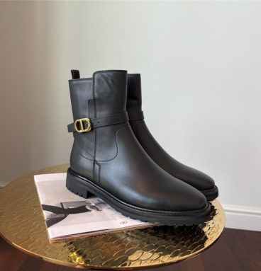 dior CD buckle ankle boots