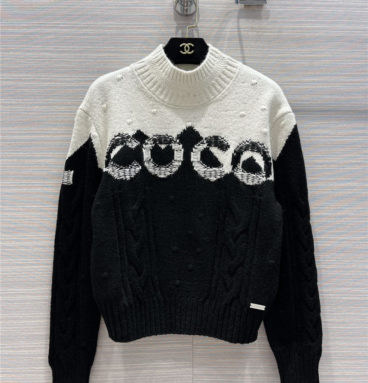 chanel turtleneck cashmere knitted sweater