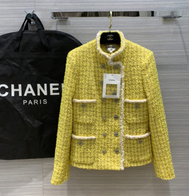 chanel yellow coat