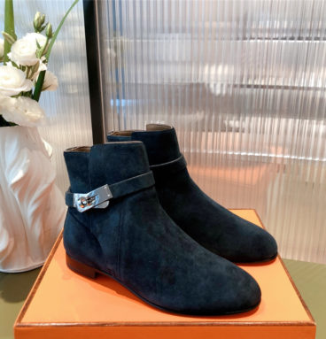 hermes kelly buckle ankle boots
