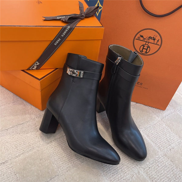hermes kelly high heel ankle boots