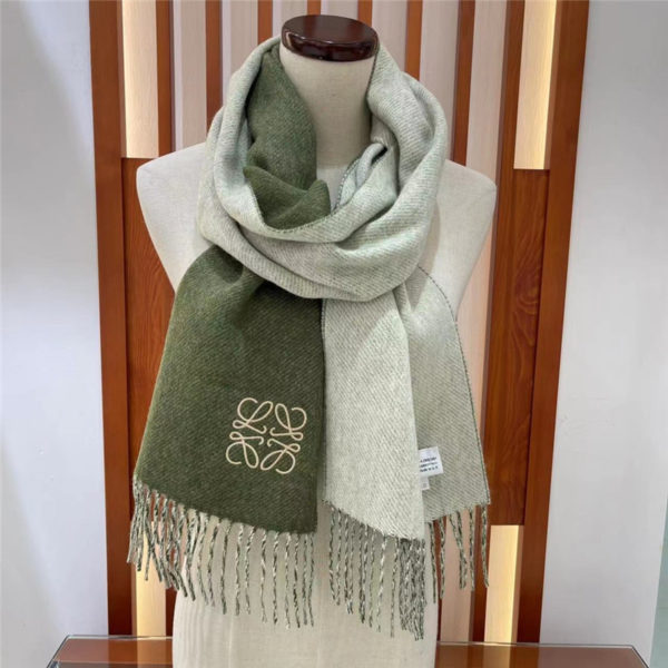 loewe wool cashmere scarf