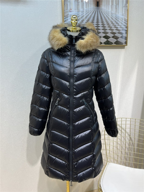 moncler classic mid-length down jacket