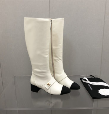 chanel classic long boots