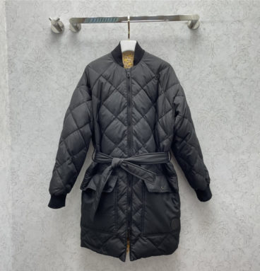 hermes mid-length lace down jacket
