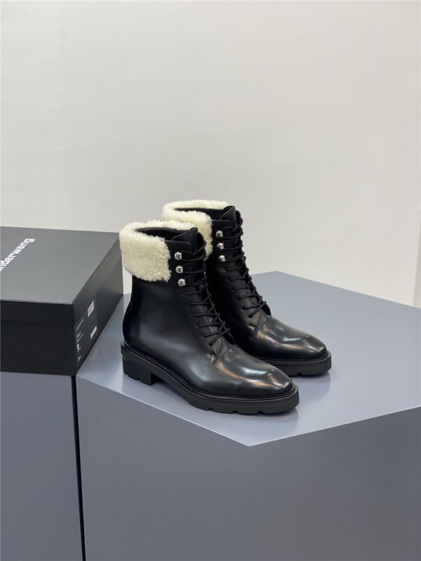 alexander wang ankle boots wool boots
