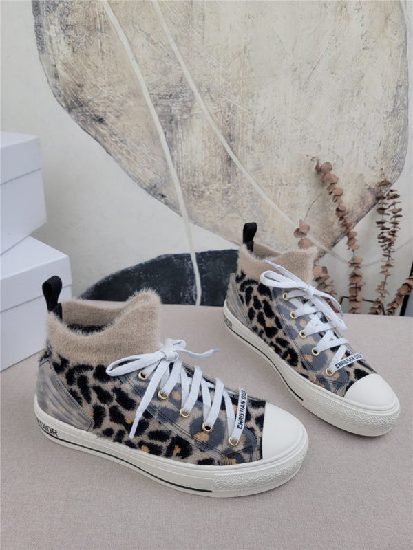 dior knitted fabric sneakers